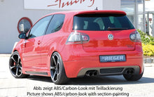 Load image into Gallery viewer, Rieger VW Golf 5 Rear Skirt Extension - Black ABS