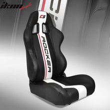 Load image into Gallery viewer, Universal Reclinable Left Driver Side Racing Seat Dual Slider