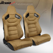 Load image into Gallery viewer, Universal Pair Reclinable Racing Seat with Dual Slider