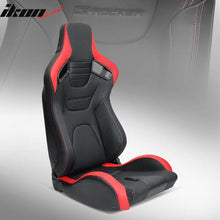 Load image into Gallery viewer, Universal Reclinable Left Driver Side Racing Seat Dual Slider