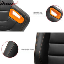 Load image into Gallery viewer, Universal Color Bezel Racing Seat Dual Slider PU Carbon Leather