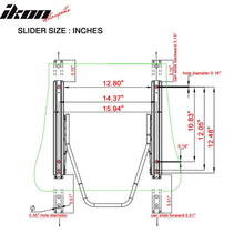 Load image into Gallery viewer, Universal Color Bezel Racing Seat Dual Slider PU Carbon Leather