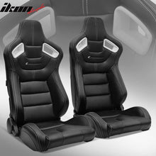Load image into Gallery viewer, Universal Color Bezel Racing Seat Dual Slider PU Carbon Leather