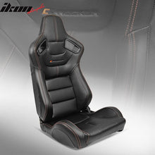 Load image into Gallery viewer, Universal Reclinable Left Driver Side Racing Seat Dual Slider