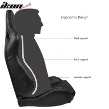 Load image into Gallery viewer, Universal Reclinable Left Driver Side Racing Seat Dual Slider