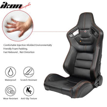 Load image into Gallery viewer, Universal Reclinable Left Driver Side Racing Seat Dual Slider