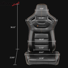 Load image into Gallery viewer, Universal Reclinable Right Passenger Side Racing Seat Dual Slider