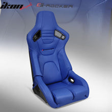 Load image into Gallery viewer, Universal Reclinable Bucket Racing Seat Dual Slider PU Carbon Leather