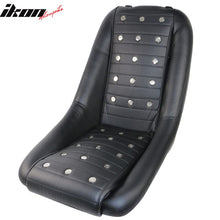 Load image into Gallery viewer, Mid-Sized Classic Black Faux Bucket Seat w/ Slidersin Leather PU