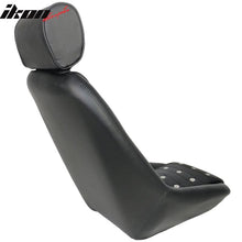 Load image into Gallery viewer, Mid-Sized Classic Black Faux Bucket Seat w/ Slidersin Leather PU