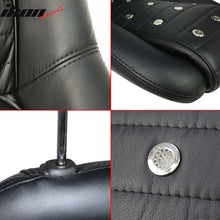Load image into Gallery viewer, Mid-Sized Classic Black Faux Bucket Seat w/ Slidersin Leather PU