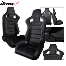 Load image into Gallery viewer, Universal JDM Black Racing Seats Cloth