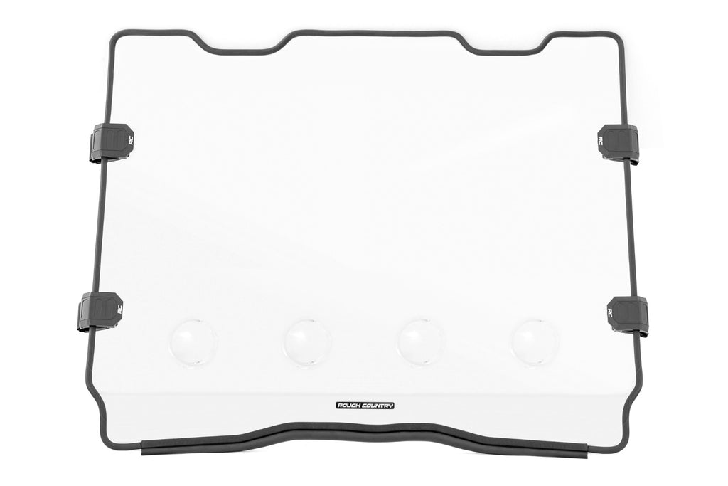 Vented Full Windshield | Scratch Resistant | Polaris RZR Turbo R 4 