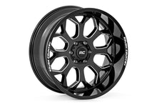 Load image into Gallery viewer, Rough Country 96 Series Wheel | One-Piece | Gloss Black | 20x10 | 8x180 | -19mm