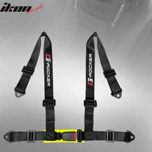 Load image into Gallery viewer, Universal Black 4 Point Buckle Racing Seat Belt Harness Nylon
