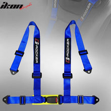 Load image into Gallery viewer, Universal Blue 4 Point Buckle Racing Seat Belt Harness Nylon
