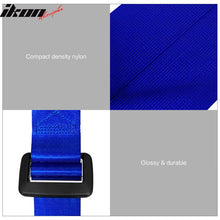 Load image into Gallery viewer, Universal Blue 4 Point Buckle Racing Seat Belt Harness Nylon