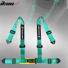 Load image into Gallery viewer, Universal Green 4 Point Buckle Racing Seat Belt Harness Nylon