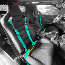 Load image into Gallery viewer, Universal Green 4 Point Buckle Racing Seat Belt Harness Nylon