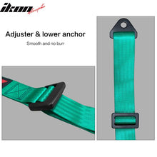 Load image into Gallery viewer, Universal Green 4 Point Buckle Racing Seat Belt Harness Nylon