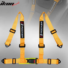 Load image into Gallery viewer, Universal Orange 2" 4 Point Buckle Racing Seat Belt Harness Nylon