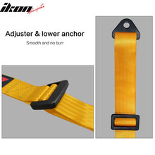 Load image into Gallery viewer, Universal Orange 2" 4 Point Buckle Racing Seat Belt Harness Nylon