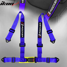 Load image into Gallery viewer, Universal Purple 2" 4 Point Buckle Racing Seat Belt Harness Nylon