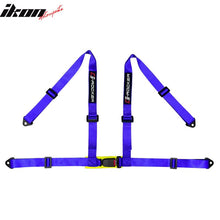 Load image into Gallery viewer, Universal Purple 2" 4 Point Buckle Racing Seat Belt Harness Nylon