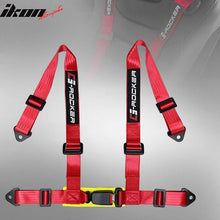 Load image into Gallery viewer, Universal Red 4 Point Buckle Racing Seat Belt Harness Nylon