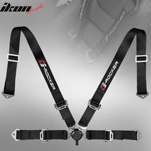 Load image into Gallery viewer, Universal 4 Point Cam-Lock Black Racing Harness Seat Belt Nylon