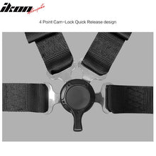 Load image into Gallery viewer, Universal 4 Point Cam-Lock Black Racing Harness Seat Belt Nylon