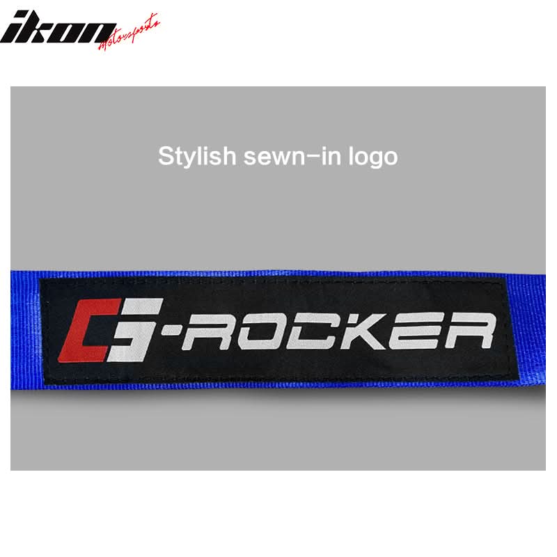 Universal 4 Point Cam-Lock Blue Racing Harness Seat Belt Nylon