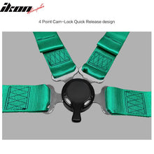 Load image into Gallery viewer, Universal 4 Point Cam-Lock Green Racing Harness Seat Belt Nylon
