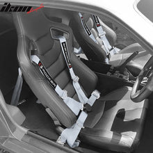 Load image into Gallery viewer, Universal 4 Point Cam-Lock Gray Racing Harness Seat Belt Nylon
