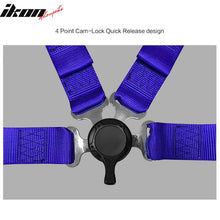 Load image into Gallery viewer, Universal 4 Point Cam-Lock Purple Racing Harness Seat Belt Nylon