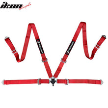 Load image into Gallery viewer, Universal 4 Point Cam-Lock Red Racing Harness Seat Belt Nylon