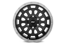 Load image into Gallery viewer, Rough Country 87 Series Wheel | Simulated Beadlock | Black/Machined | 17x8.5 | 6x5.5 | +0mm