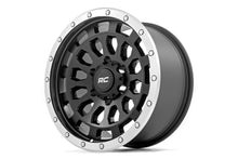 Load image into Gallery viewer, Rough Country 87 Series Wheel | Simulated Beadlock | Black/Machined | 17x8.5 | 6x5.5 | +0mm