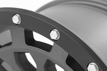Load image into Gallery viewer, Rough Country 87 Series Wheel | Simulated Beadlock | Gray/Black | 17x8.5 | 6x5.5 | +0mm