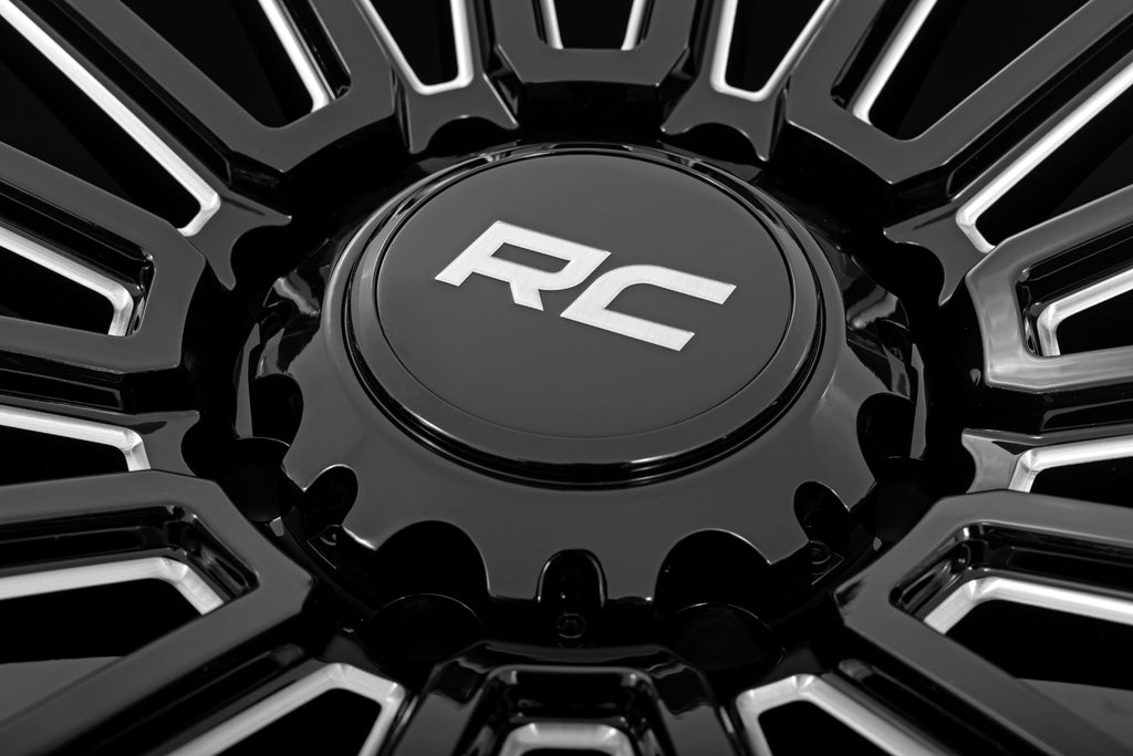 Rough Country 97 Series Wheel | One-Piece | Gloss Black | 17x9 | 6x5.5 | -12mm