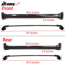 Load image into Gallery viewer, 2012-2016 Honda CRV Black Roof Rack Cross Bar Side Rail Set 4PCS ABS