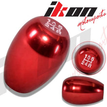 Load image into Gallery viewer, Red Aluminum MT M8X1.25 T-R Gear Shift Shifter Knob 5 Speed JDM Emblem