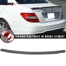 Load image into Gallery viewer, 2008-2014 Mercedes Benz W204 Sedan V Matte Carbon Fiber Trunk Spoiler