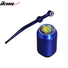 Load image into Gallery viewer, Universal JDM Wakaba Driver Badge Blue Short Throw Shifter Knob