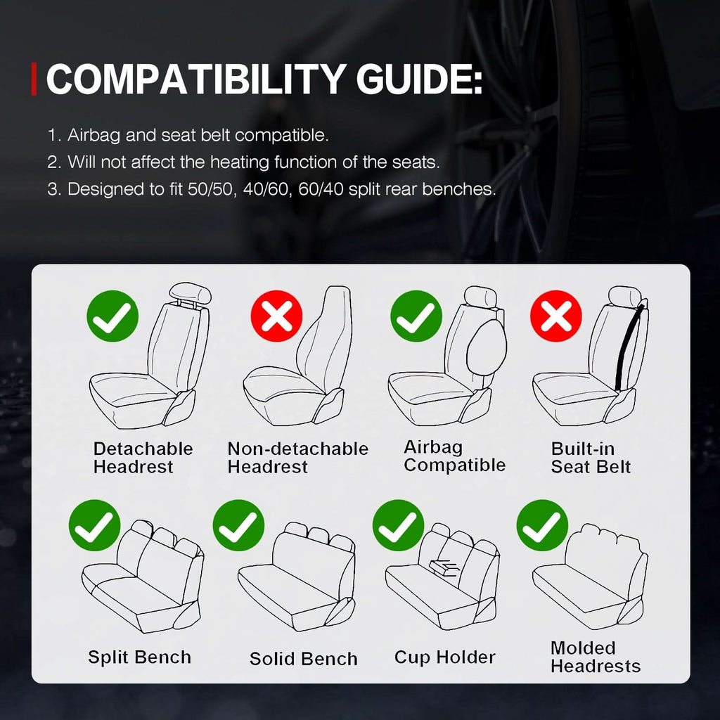 Universal Car Seat Covers Cushion Protecots PU Leather - 03 Style