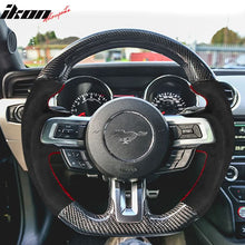 Load image into Gallery viewer, 2015-2017 Mustang V1 Matte Steering Wheel Carbon Fiber Synthetic Suede