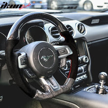 Load image into Gallery viewer, 2015-2017 Mustang V1 Matte Steering Wheel Carbon Fiber Synthetic Suede