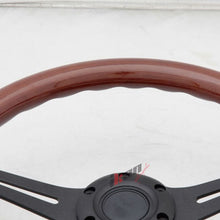 Load image into Gallery viewer, Universal Wood Grain 6-Bolt Steering Wheel 350MM &amp; BD Logohorn Button