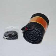 Load image into Gallery viewer, Universal 37-38CM Black Steering Wheel Cover Leather Needle Thread