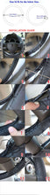 Load image into Gallery viewer, Universal 37-38CM Black Steering Wheel Cover Leather Needle Thread